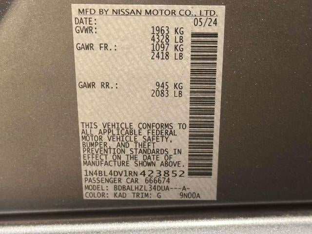 2024 Nissan Altima 2.5 SV